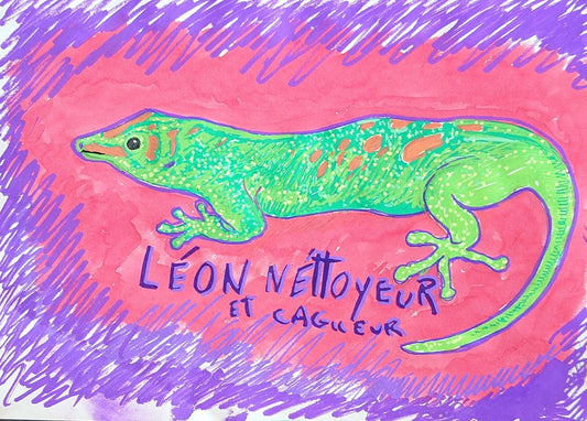 Léon nettoyeur (et cagueur)