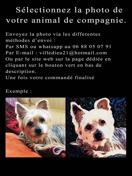 Portraits d'animaux personnalisés
