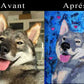 Portraits d'animaux personnalisés