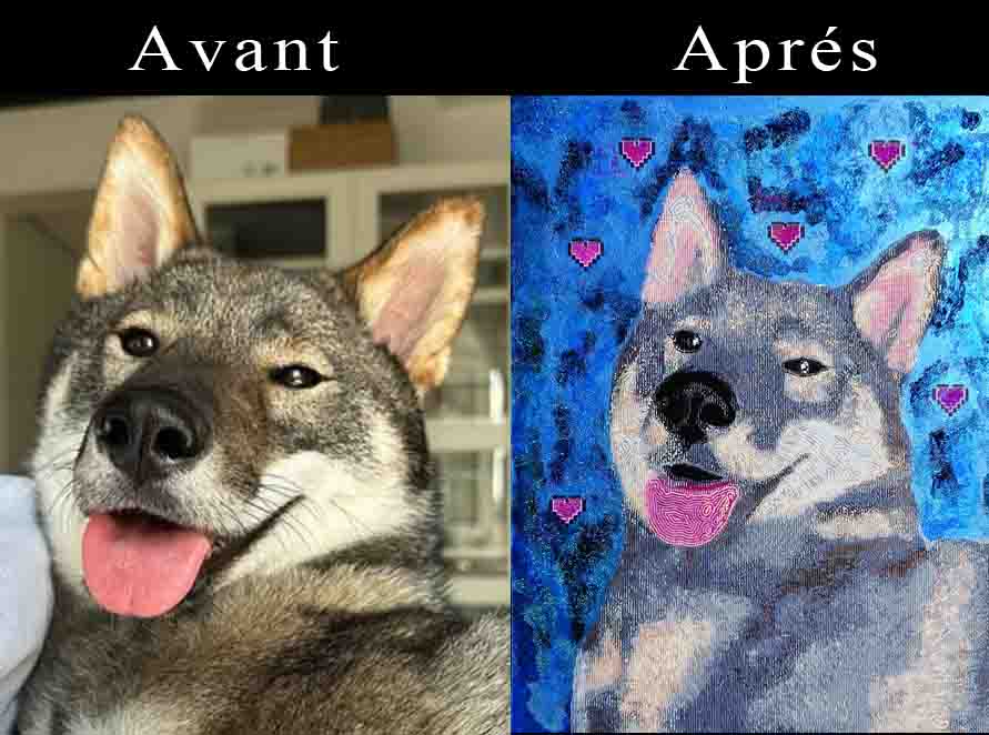 Portraits d'animaux personnalisés