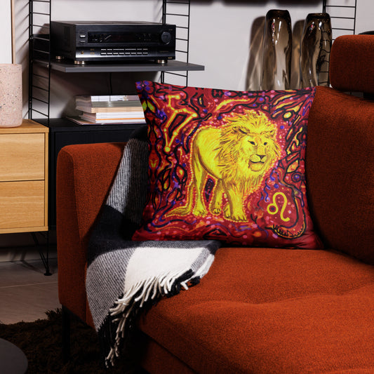 lion cushion cover